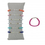 B-841 - Lot de 35 Bracelets à message Love - Friend - Mama